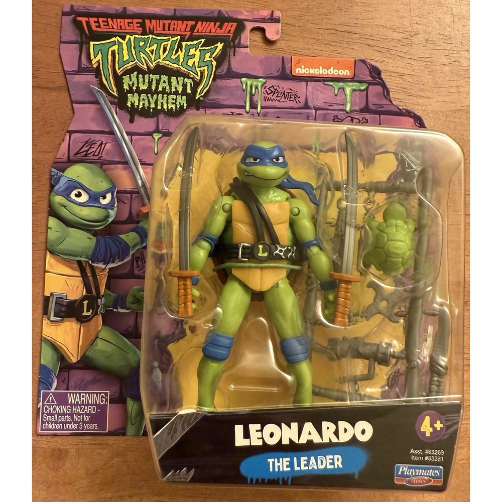 Playmates TMNT Teenage Mutant Ninja Turtles Leonardo The‎ Leader Action Figure